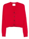 Lisa Yang Marion Button-front Cashmere Cardigan In Red
