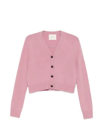 Lisa Yang Marion Buttoned V-neck Cardigan In Pink