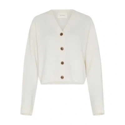 Lisa Yang Marion Cashmere Cardigan In Off-white