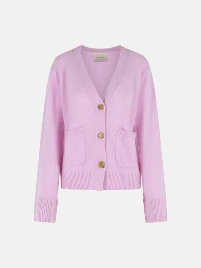 Lisa Yang 'marionette' Cashmere And Soft Dalia Silk Cardigan In Pink