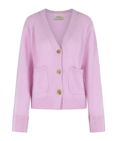 Lisa Yang Marionette V-neck Cardigan In Purple