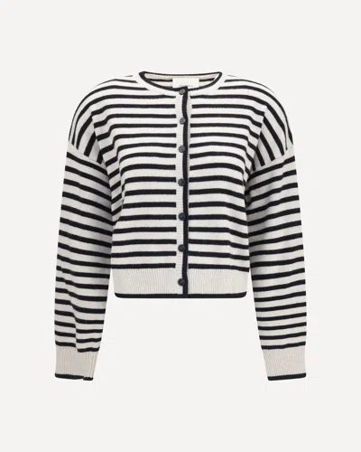 Lisa Yang Marit Striped Cardigan In Multi