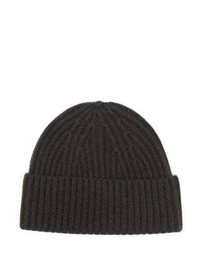 Lisa Yang Martigny Ribbed-knit Turn-up Beanie Hat In Black