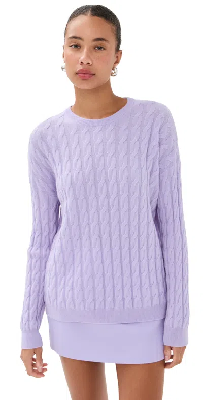 Lisa Yang Martinia Cashmere Sweater Lavender Dew In Purple