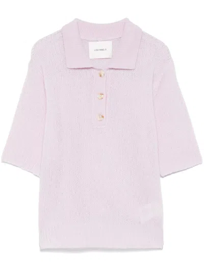 Lisa Yang Masy Polo Top In Purple