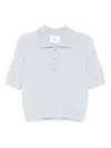 Lisa Yang Masy Short-sleeves Polo Top In White