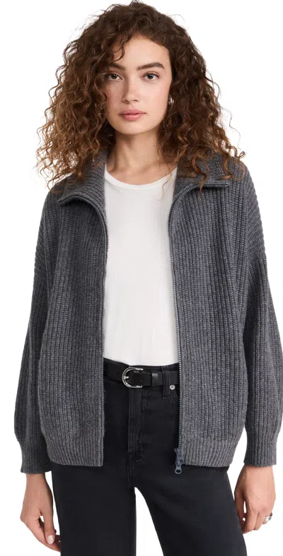 Lisa Yang Mela Cardigan In Graphite