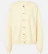 Lisa Yang Melba Cashmere Cardigan In Yellow