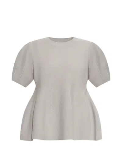 Lisa Yang Mella Short-sleeve Knitted Top In Neutral