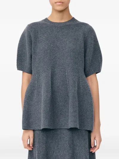 Lisa Yang Mella Puff-sleeve Top In Animal Print