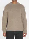 Lisa Yang Crew-neck Ribbed Cashmere Sweater In Neutral