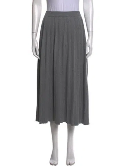 Pre-owned Lisa Yang Midi Length Skirt In Grey