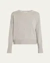 Lisa Yang Mila Cashmere Crewneck Sweater In Gray