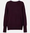 Lisa Yang Round-neck Cashmere Sweater In Purple