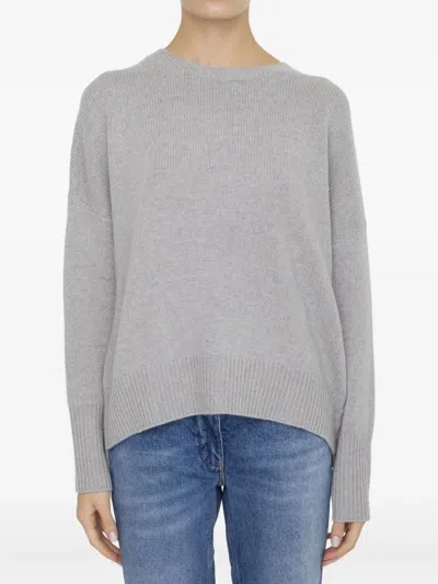 Lisa Yang Mila Crew-neck Sweater In Gray