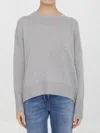 Lisa Yang Cashmere Sony Pullover Sweater In Gray