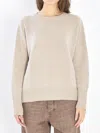 Lisa Yang Mila Crew-neck Sweater In Neutral