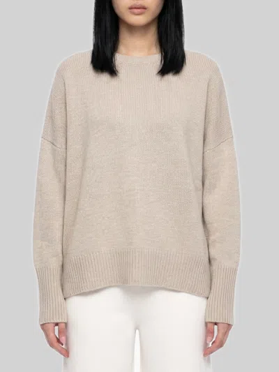Lisa Yang Mila Crew-neck Sweater In Animal Print