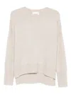 Lisa Yang Mila Ribbed Sweater In Neutral