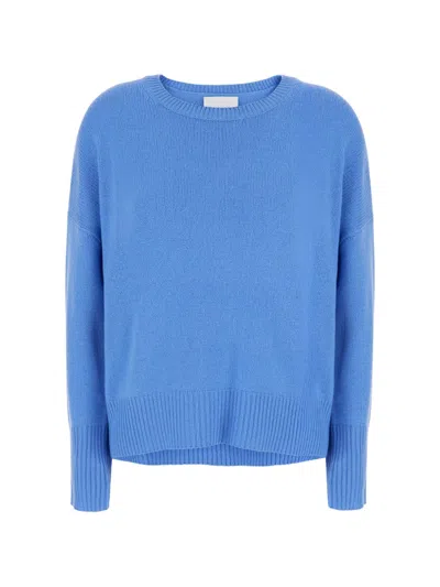 Lisa Yang Mils Ribbed-knit Cashmere Sweater In Blue