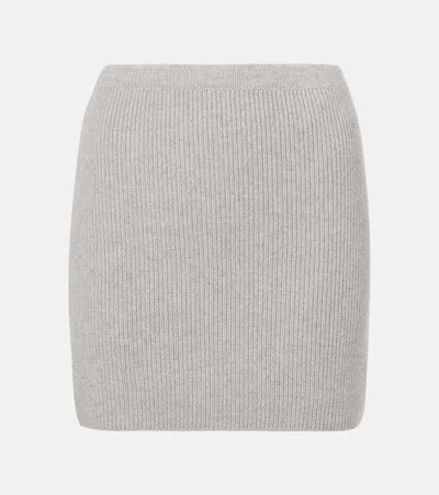 Lisa Yang Mindy Cashmere Miniskirt In Grey