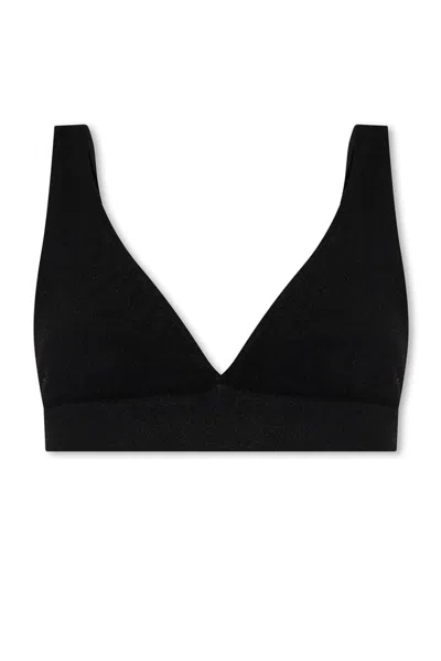 Lisa Yang Capucine Cashmere Bralette Ink In Black