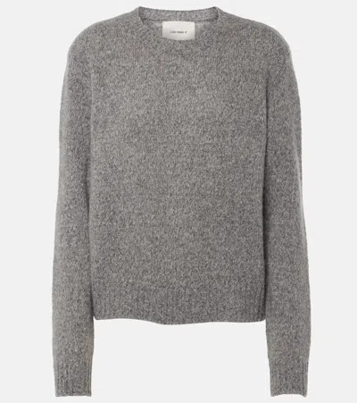 Lisa Yang Mira Cashmere And Silk Sweater In Gray