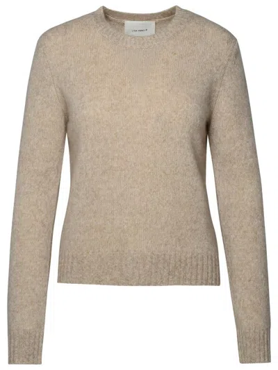 Lisa Yang 'mira' Sweater In Fuchsia Cashmere Blend In Beige