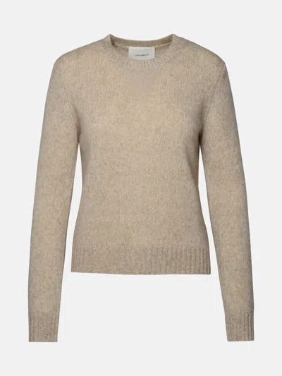 Lisa Yang 'mira' Sweater In Fuchsia Cashmere Blend In Beige