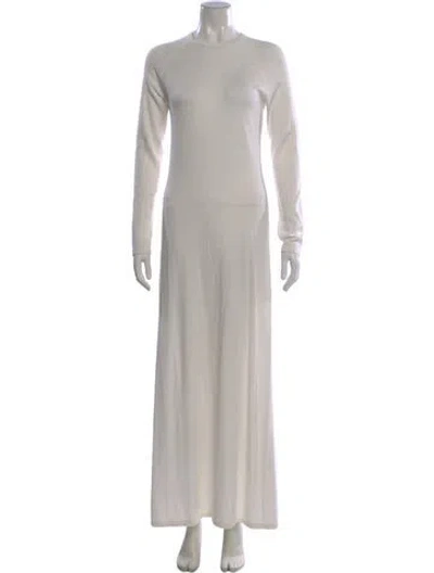 Pre-owned Lisa Yang Mock Neck Long Dress W/ Tags In Gray