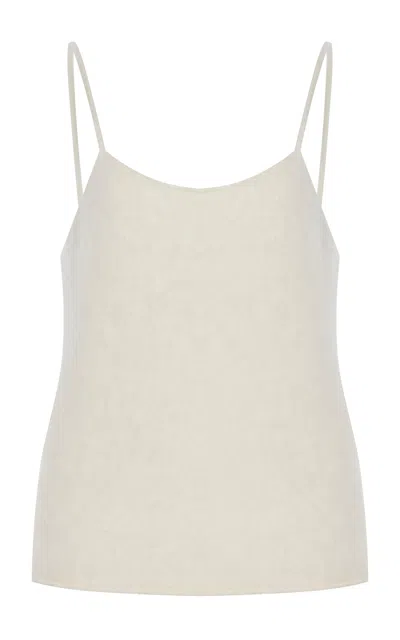 Lisa Yang Moira Brushed Cashmere Tank Top In Ivory