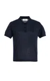 Lisa Yang Nai Knit Cashmere Polo Shirt In Navy