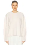 Lisa Yang Natalia Sweater In Soft Pink Brushed