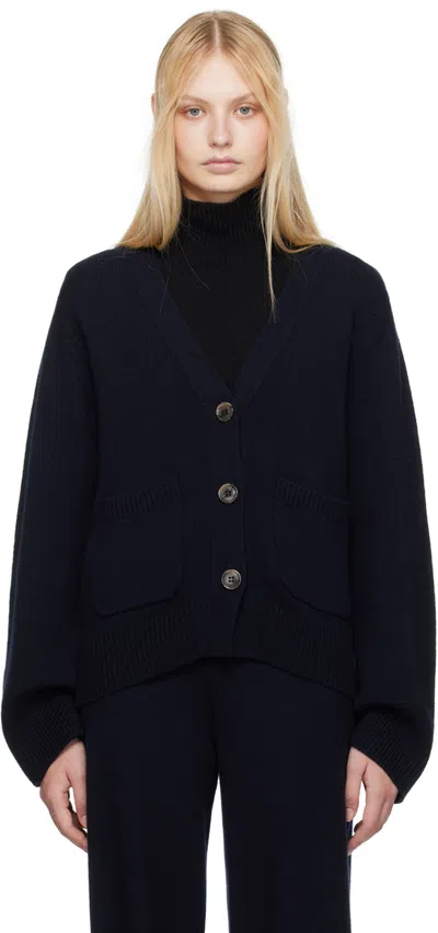 Lisa Yang Navy Danni Cardigan In Na Navy