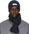 Lisa Yang Navy Menton Beanie In In Ink