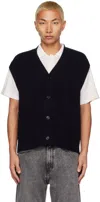 Lisa Yang Navy 'the Hubert' Cardigan In Navy