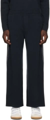 Lisa Yang Navy 'the Lukas' Sweatpants In Ir Ink/cream