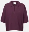Lisa Yang Neela T-shirt Knitwear Brown In Burgundy