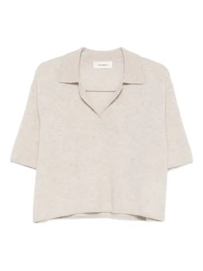 Lisa Yang Neela Short-sleeve Top In Neutral