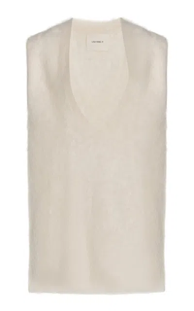 Lisa Yang Nella Brushed-cashmere Vest In Neutral
