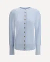 Lisa Yang The Nellia Button-cuffs Cardigan In Blue