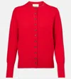 Lisa Yang Marion Button-front Cashmere Cardigan In Red