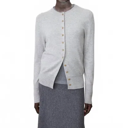 Lisa Yang Nellia Ribbed-knit Cardigan In Sand In Multi