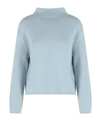 Lisa Yang Nelsy Mock-neck Knitted Sweater In Blue