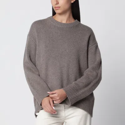 Lisa Yang Noor Crew-neck Cashmere Sweater In Truffle In Pattern