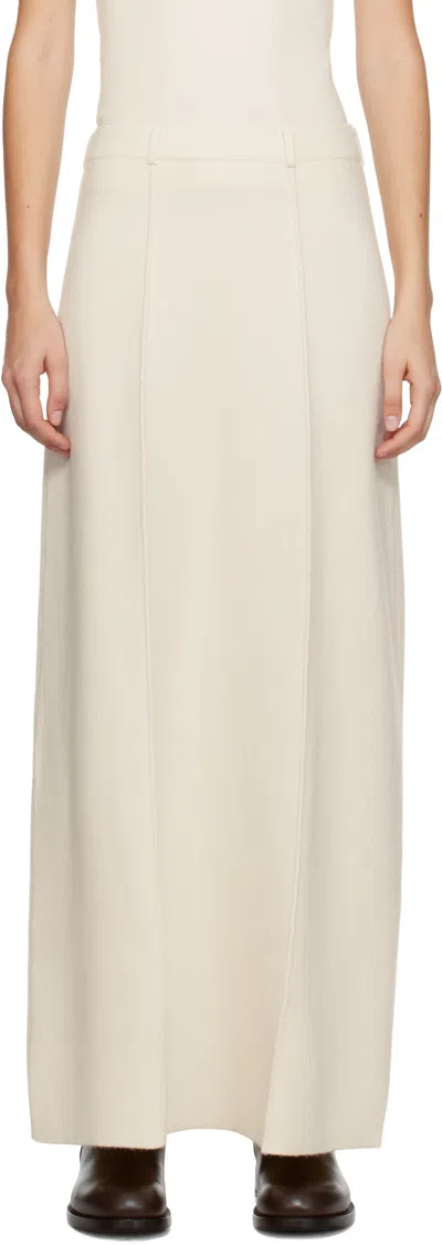 Lisa Yang Off-white Ameline Maxi Skirt In Cr Cream