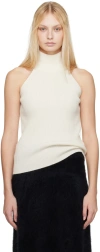 Lisa Yang Off-white Freya Tank Top In Cr Cream