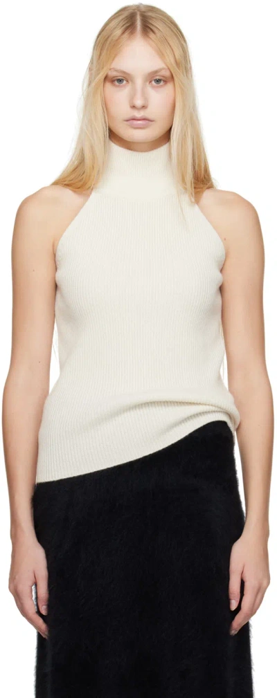Lisa Yang Off-white Freya Tank Top In Cr Cream