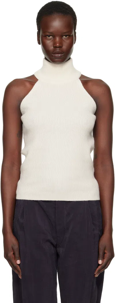 Lisa Yang Off-white Freya Tank Top In Cr Cream