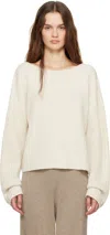 Lisa Yang Kajsa Cashmere Jumper In Cr Cream